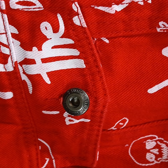 Doodle Denim Hooded Streetwear Jacket - Picture 6 of 11